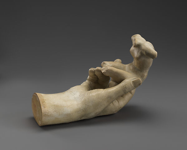 The Hand of Rodin, Auguste Rodin (French, Paris 1840–1917 Meudon), Cast plaster with coat of shellac, French
