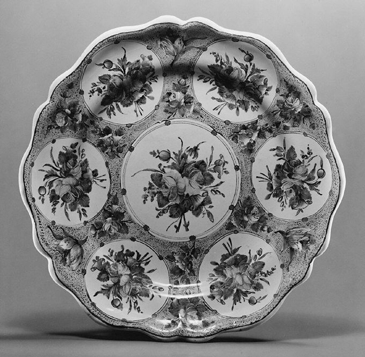 Plate, Faience (tin-glazed earthenware), French, Sinceny 