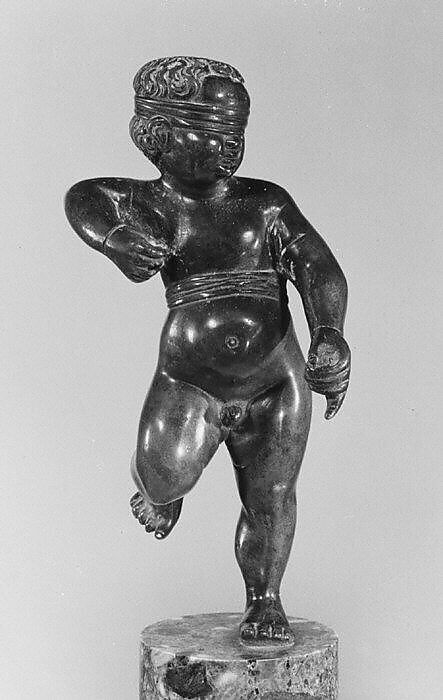 Cupid Blindfolded, Bronze, German, probably Nuremberg