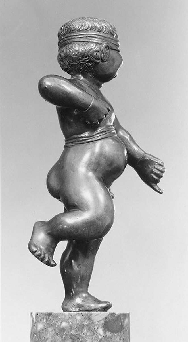 Cupid Blindfolded, Bronze, German, probably Nuremberg