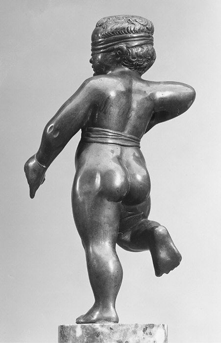 Cupid Blindfolded, Bronze, German, probably Nuremberg