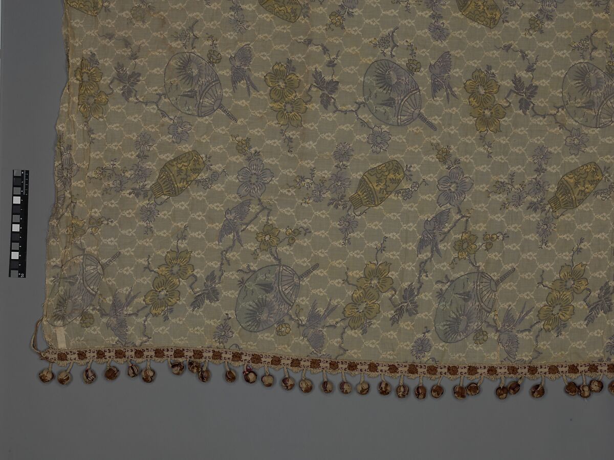 Curtain panel, Cotton, American