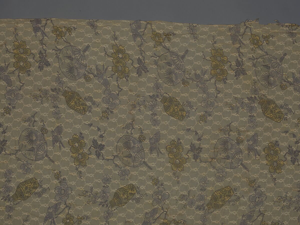 Curtain panel, Cotton, American