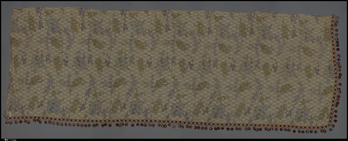 Curtain panel, Cotton, American