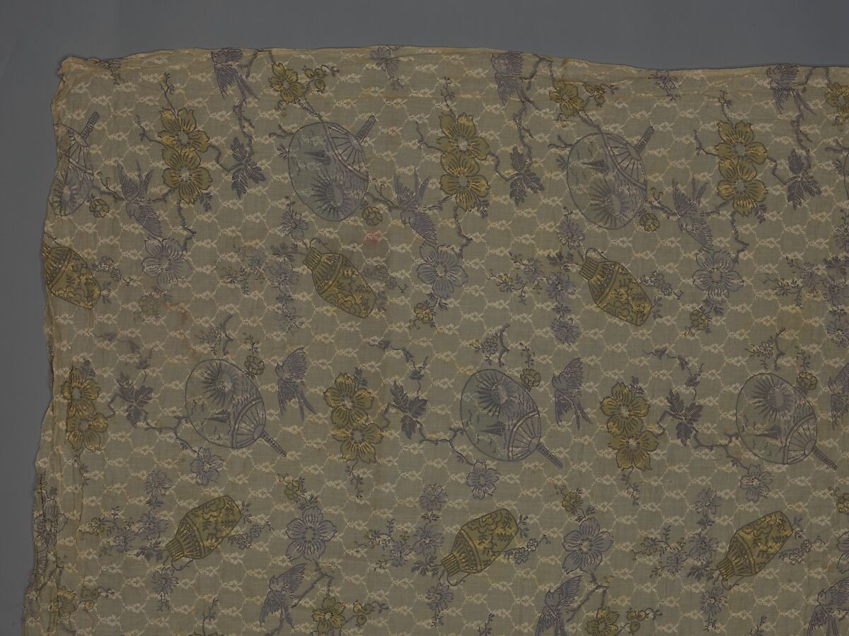 Curtain panel, Cotton, American