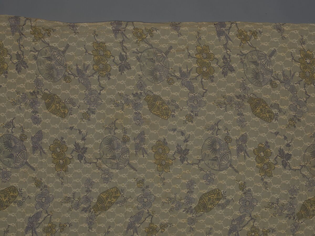 Curtain panel, Cotton, American