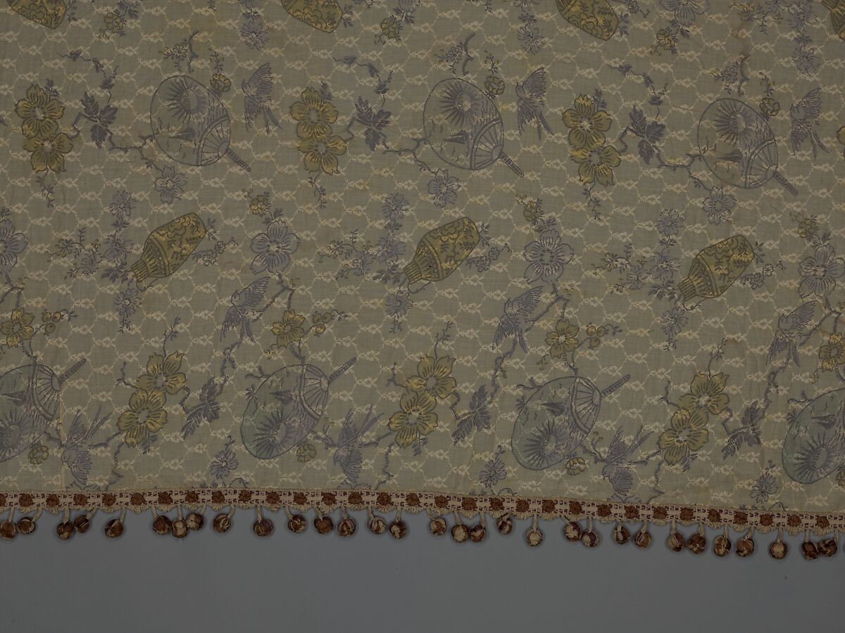 Curtain panel, Cotton, American