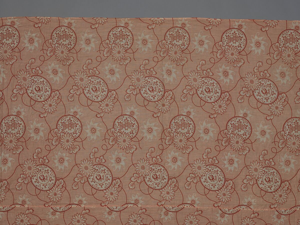 Curtain panel, Cotton, American