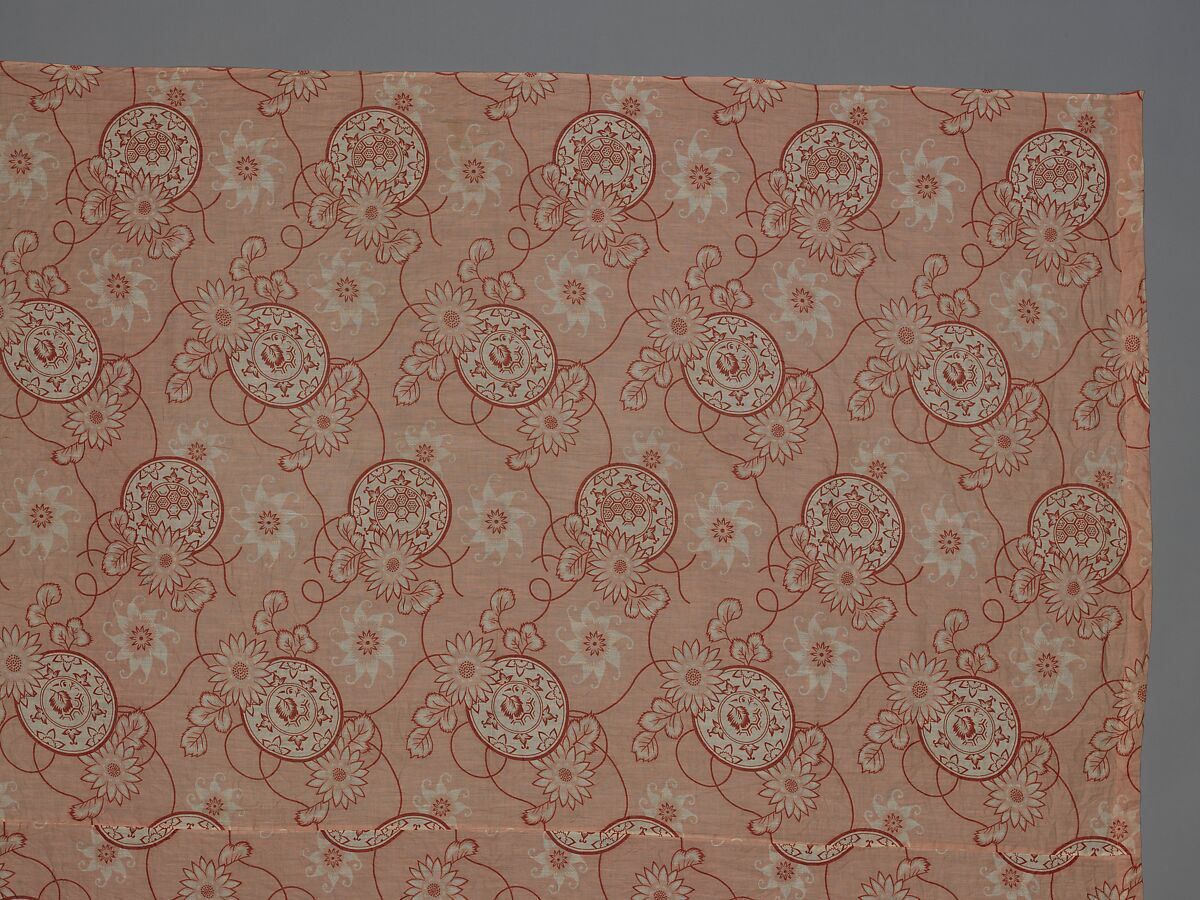 Curtain panel, Cotton, American