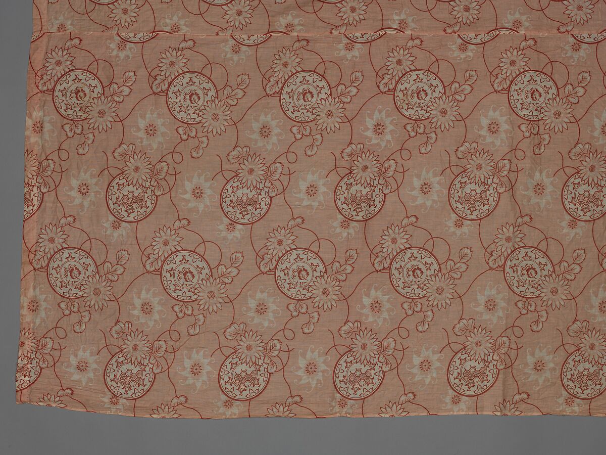 Curtain panel, Cotton, American