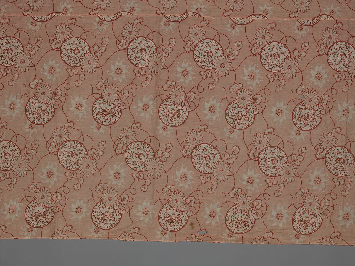 Curtain panel, Cotton, American