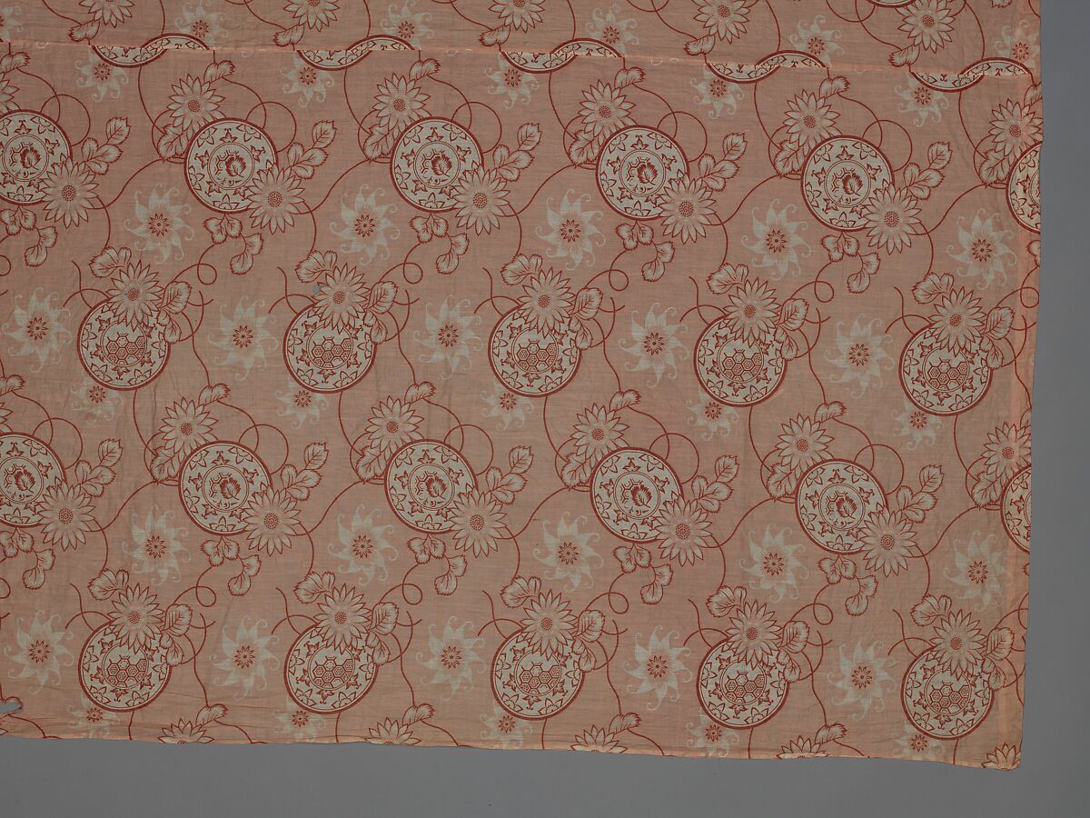 Curtain panel, Cotton, American