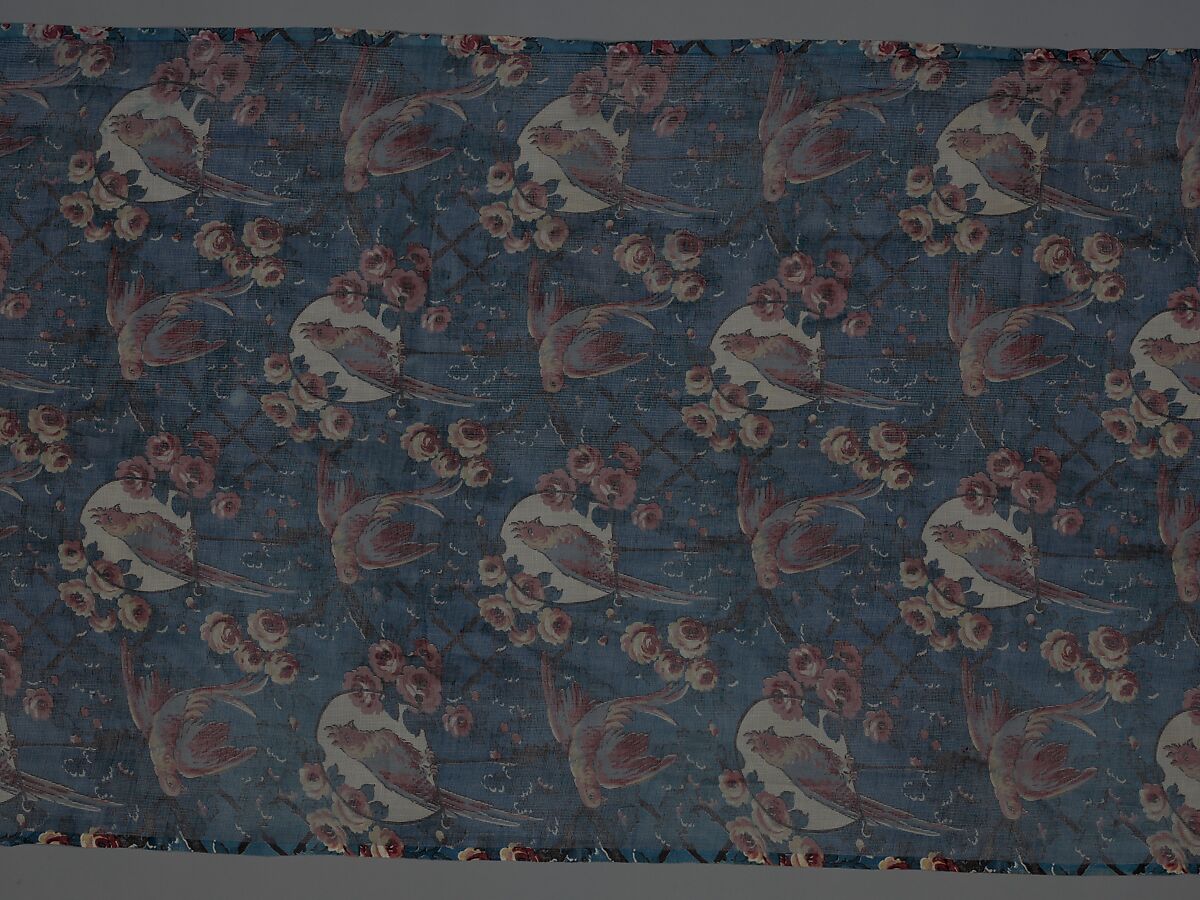 Curtain panel, Cotton, American