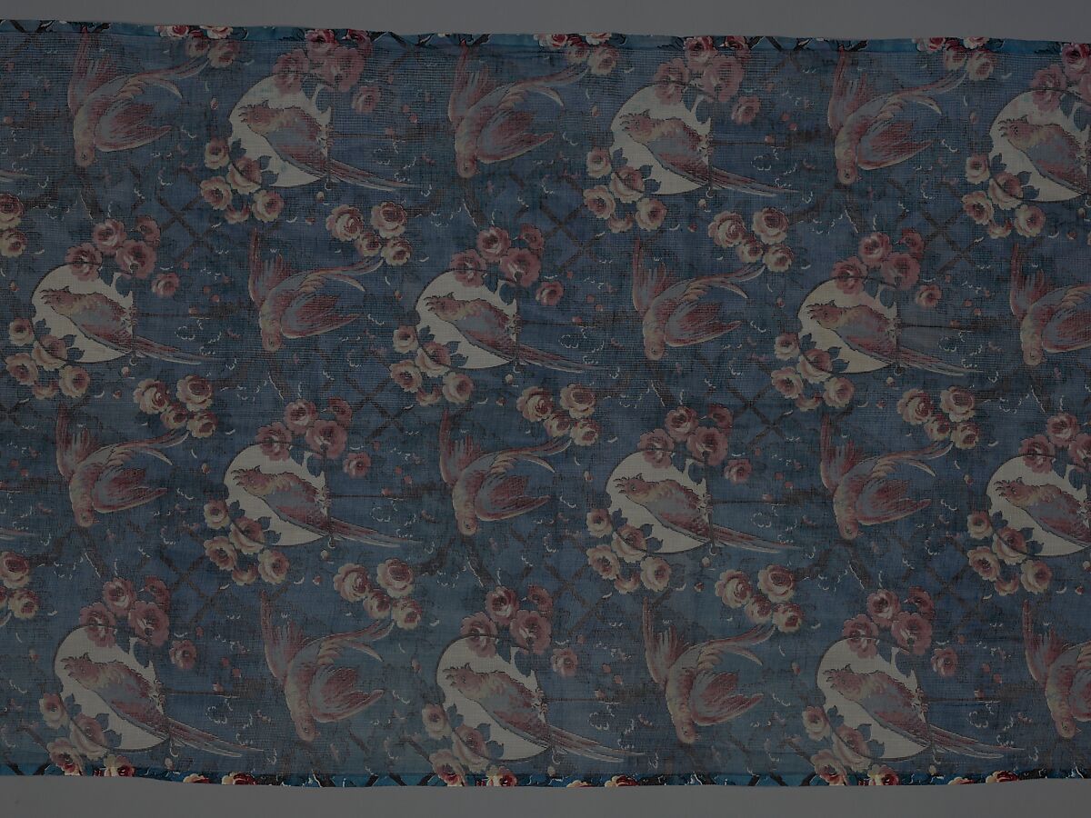 Curtain panel, Cotton, American