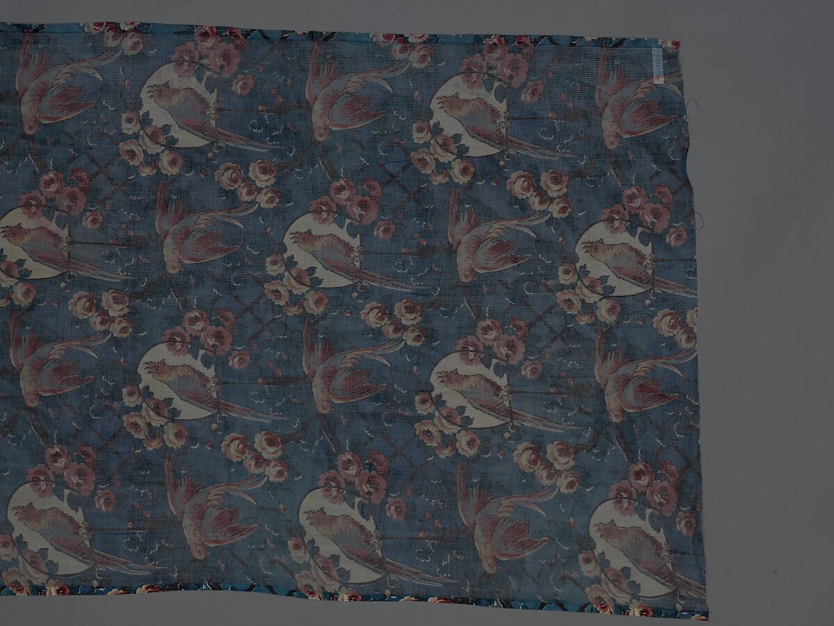 Curtain panel, Cotton, American