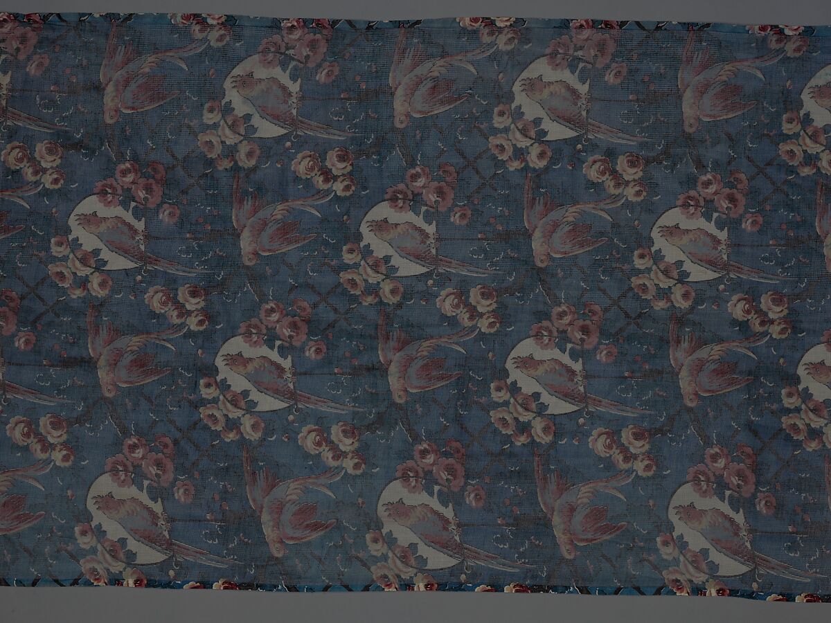 Curtain panel, Cotton, American