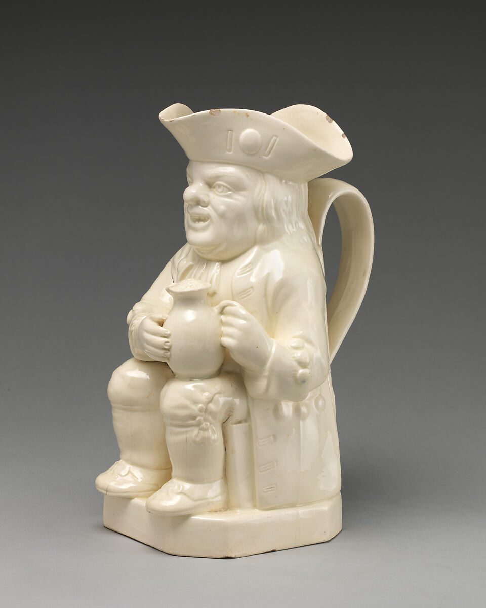 Toby jug, Creamware, British, Leeds, Yorkshire