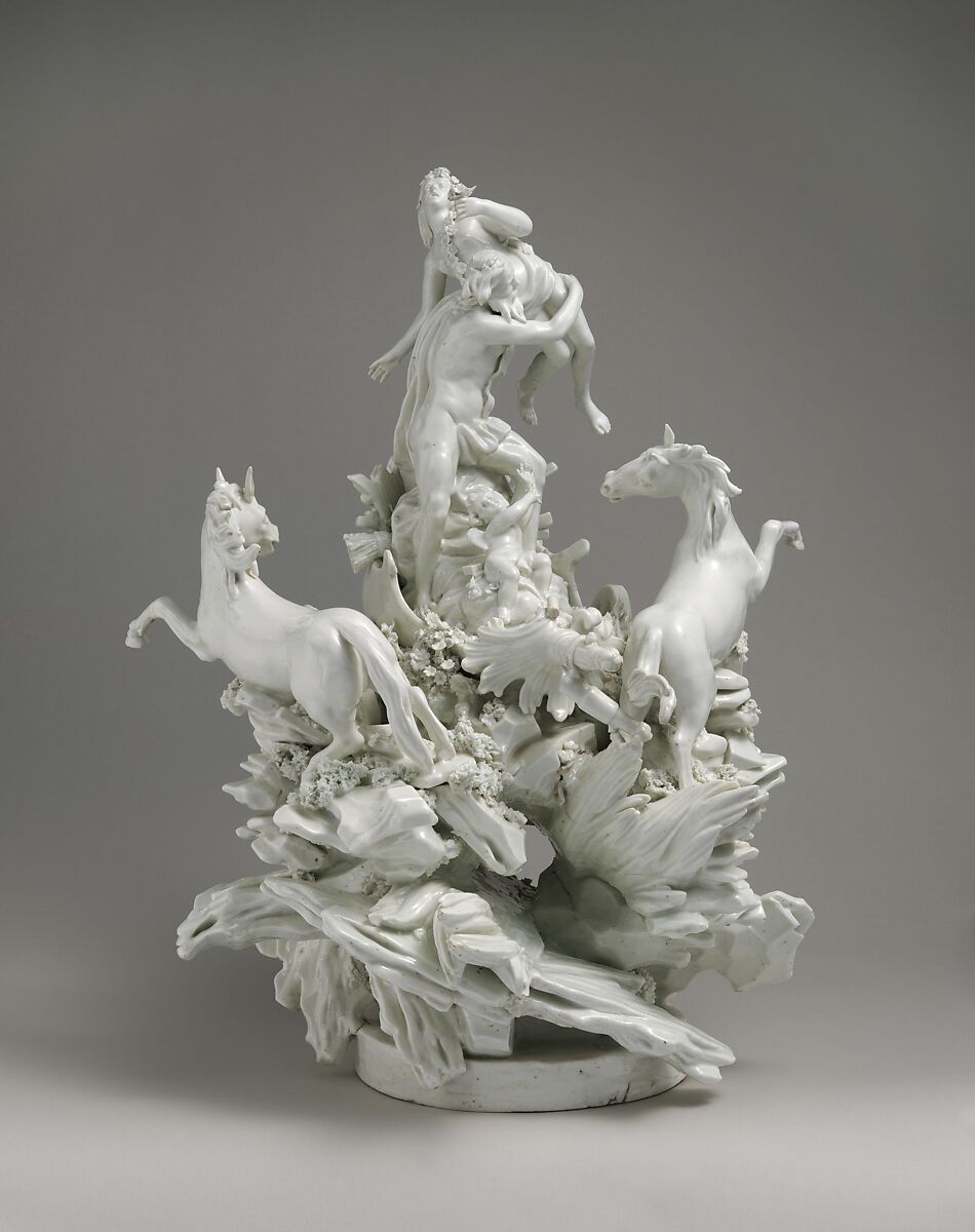 Rape of Proserpine, possibly Orléans Manufactory (French, 1753–82), Soft-paste porcelain, French, possibly Orléans 