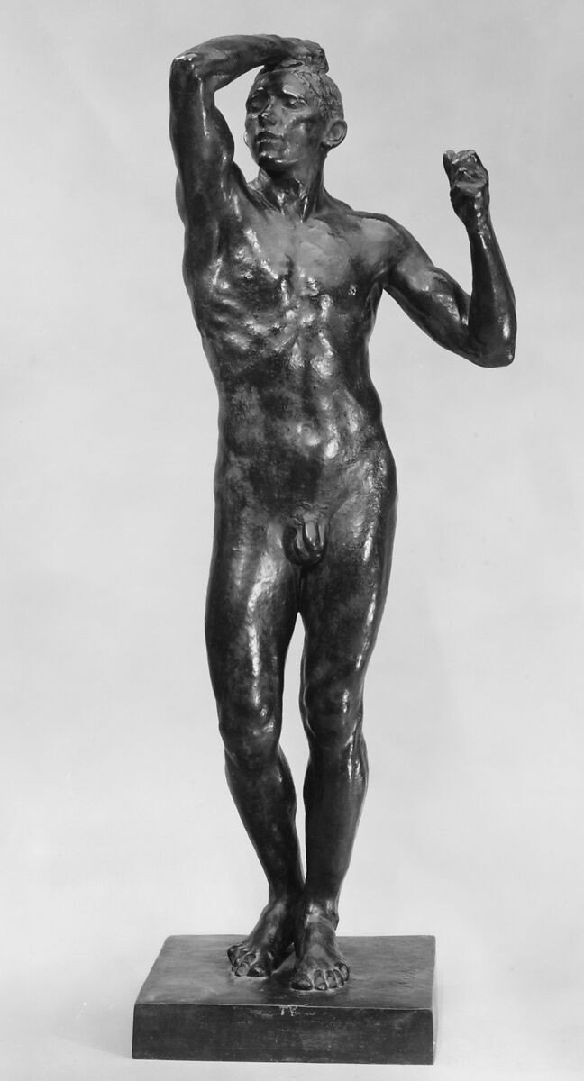 The Age of Bronze (L'Age d'airain), Auguste Rodin (French, Paris 1840–1917 Meudon), Bronze, French