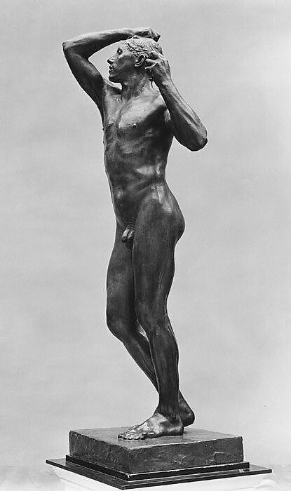 The Age of Bronze (L'Age d'airain), Auguste Rodin (French, Paris 1840–1917 Meudon), Bronze, French