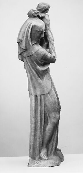 The Virgin of the Offering, Antoine-Emile Bourdelle (French, Montauban 1861–1929 Vésinet), Alsace stone, French, Paris