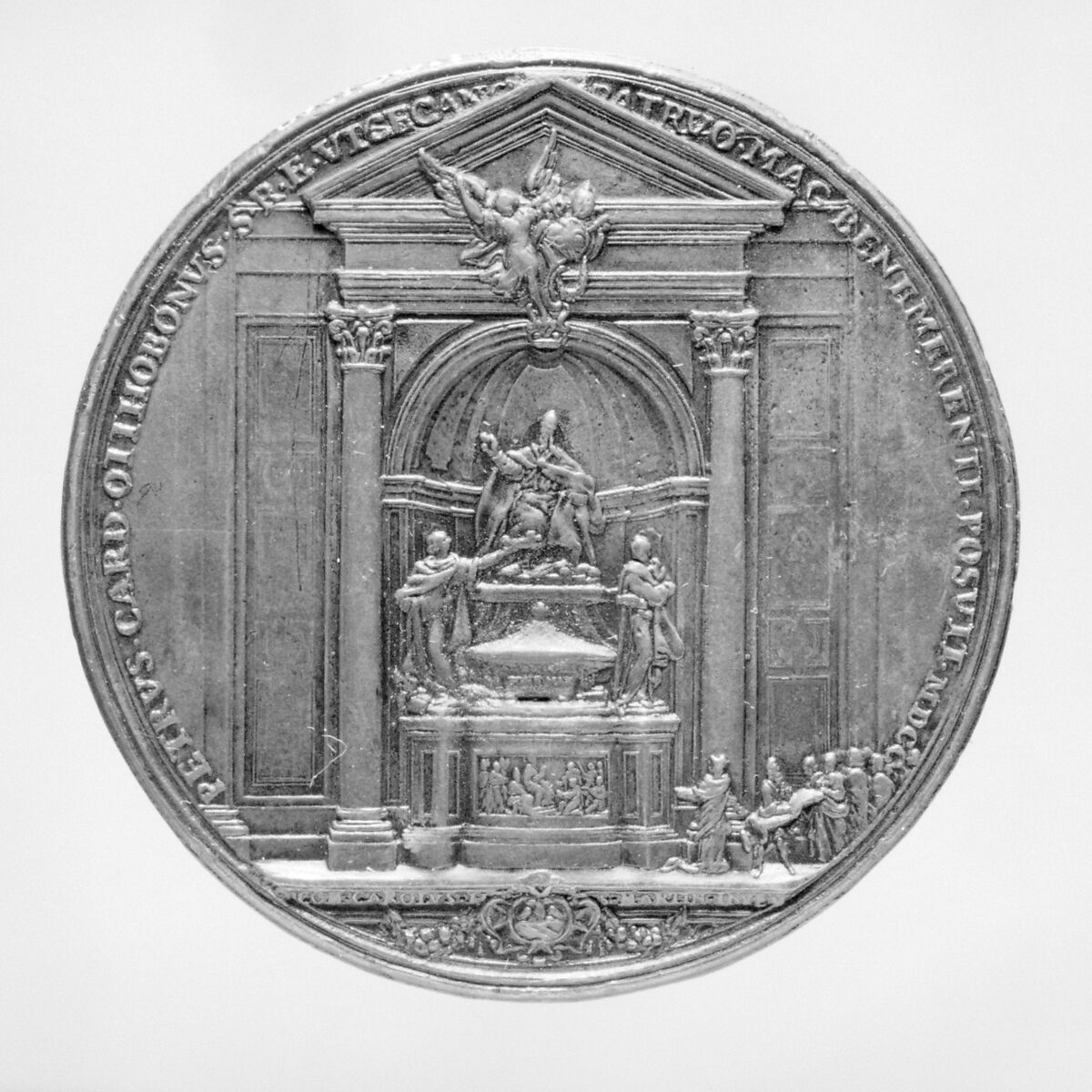 Alexander VIII (Pietro Ottoboni,1610–91, Pope 1689–91), Medalist: Ferdinand de Saint Urbain (Italian, 1654–1738), Bronze, Italian, Rome