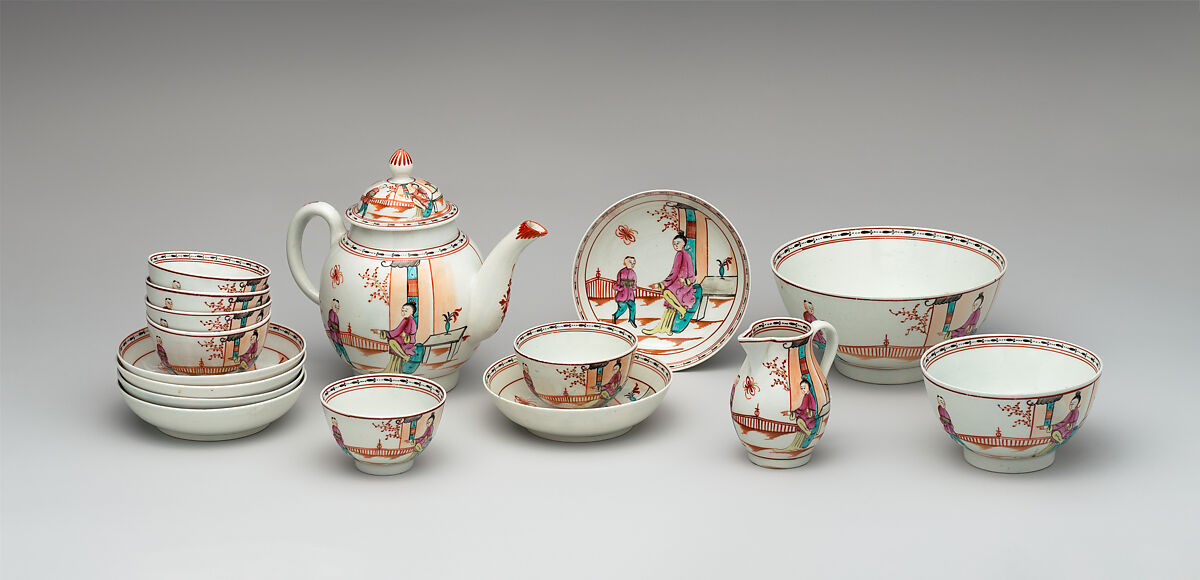 Sugar bowl (?) (part of a service), Lowestoft (British, 1757–ca. 1803), Soft-paste porcelain, British, Lowestoft