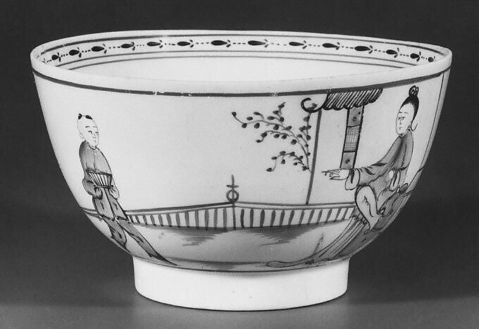 Sugar bowl (?) (part of a service), Lowestoft (British, 1757–ca. 1803), Soft-paste porcelain, British, Lowestoft 
