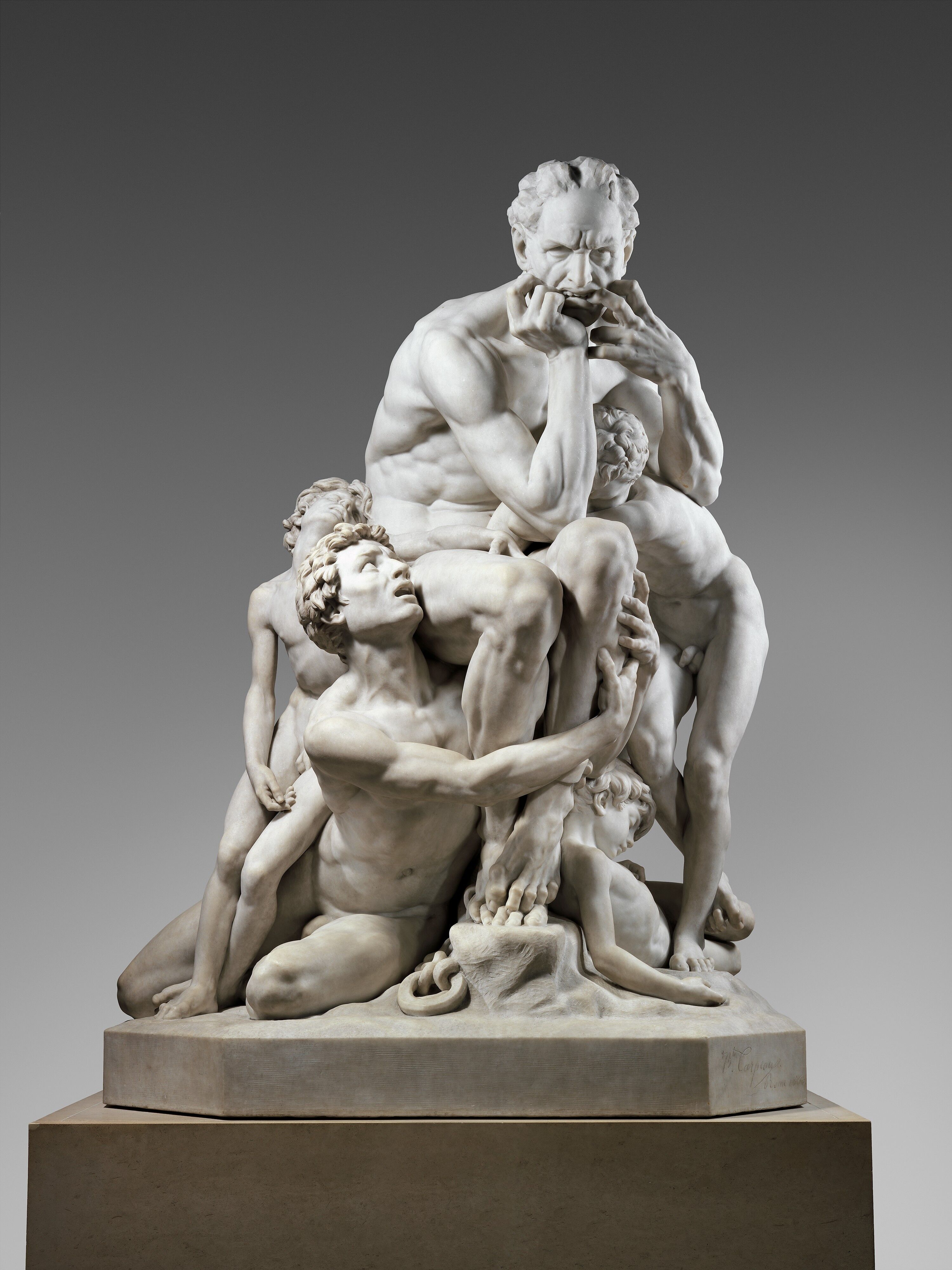 1926年『牧神の接吻』Andre-Pierre LUPLAC 真作 裏面密閉 Jean-Baptiste Carpeaux - Ugolino and His Sons - French, Paris