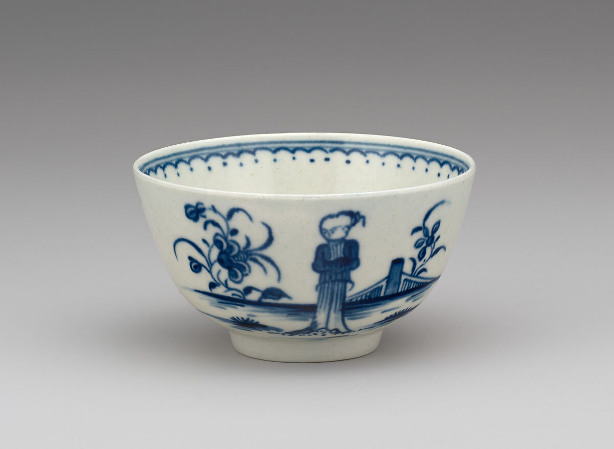 Two teabowls (part of a service), Worcester factory (British, 1751–2008), Soft-paste porcelain, British, Worcester