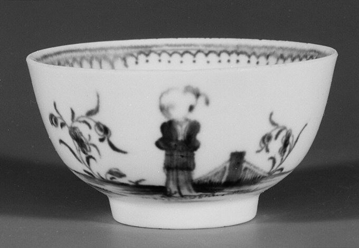 Two teabowls (part of a service), Worcester factory (British, 1751–2008), Soft-paste porcelain, British, Worcester 