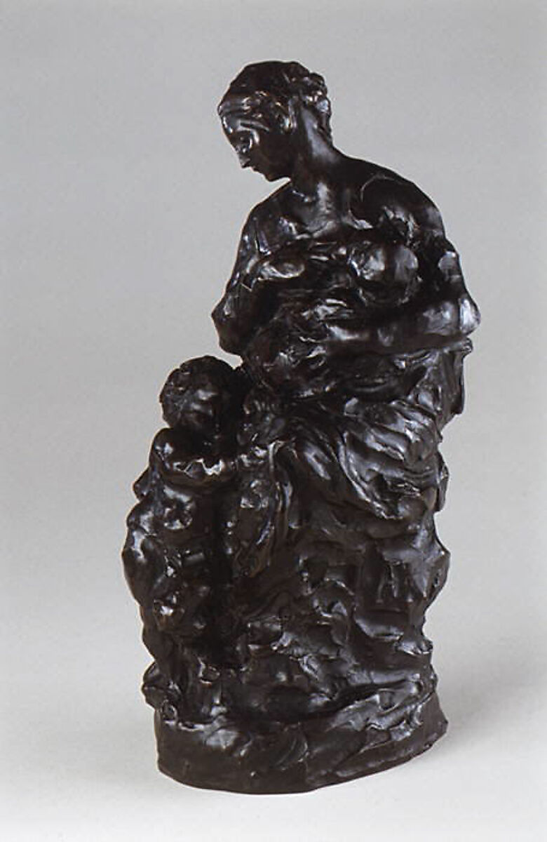 Charity or Maternity, Aimé-Jules Dalou (French, Paris 1838–1902 Paris), Bronze, French 