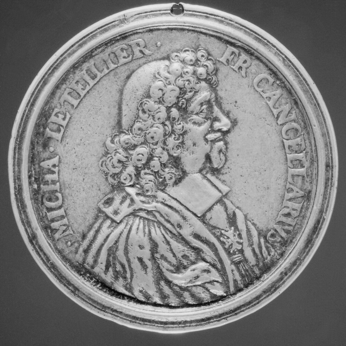 Michel Le Tellier (1603–85), Chancellor of France, Medalist: Nicolas de la Haye (active 1684–1699/1703), Bronze, French 