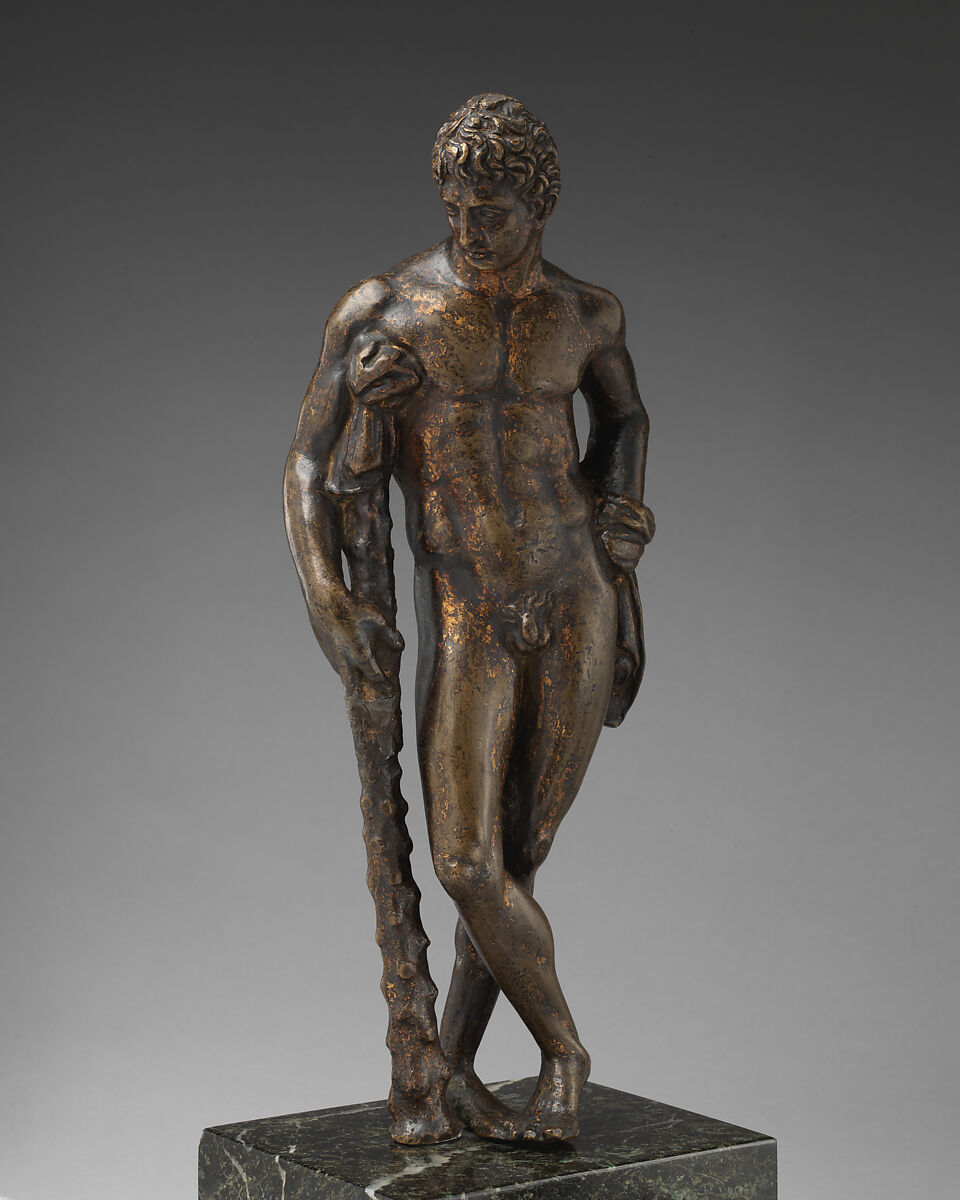 Youthful Hercules, Bronze with traces of gilding, possibly Italian 