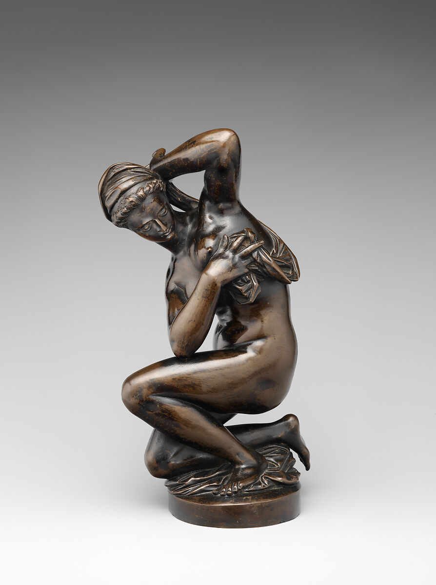 Crouching Venus, After a model by Giambologna (Netherlandish, Douai 1529–1608 Florence), Bronze, Italian, Florence 