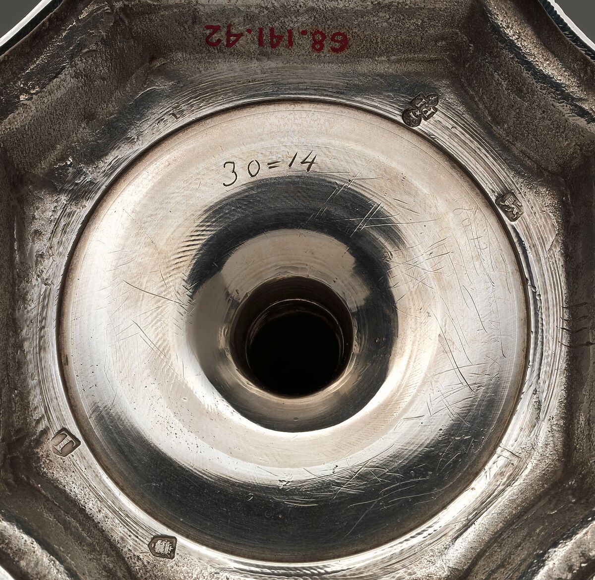 Pair of candlesticks, Paul de Lamerie (British, 1688–1751, active 1712–51), Silver, British, London