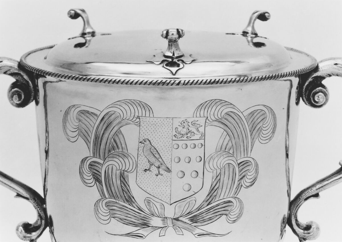 Two-handled cup with cover, Thomas Jenkins (active 1668–1708), Silver gilt, British, London