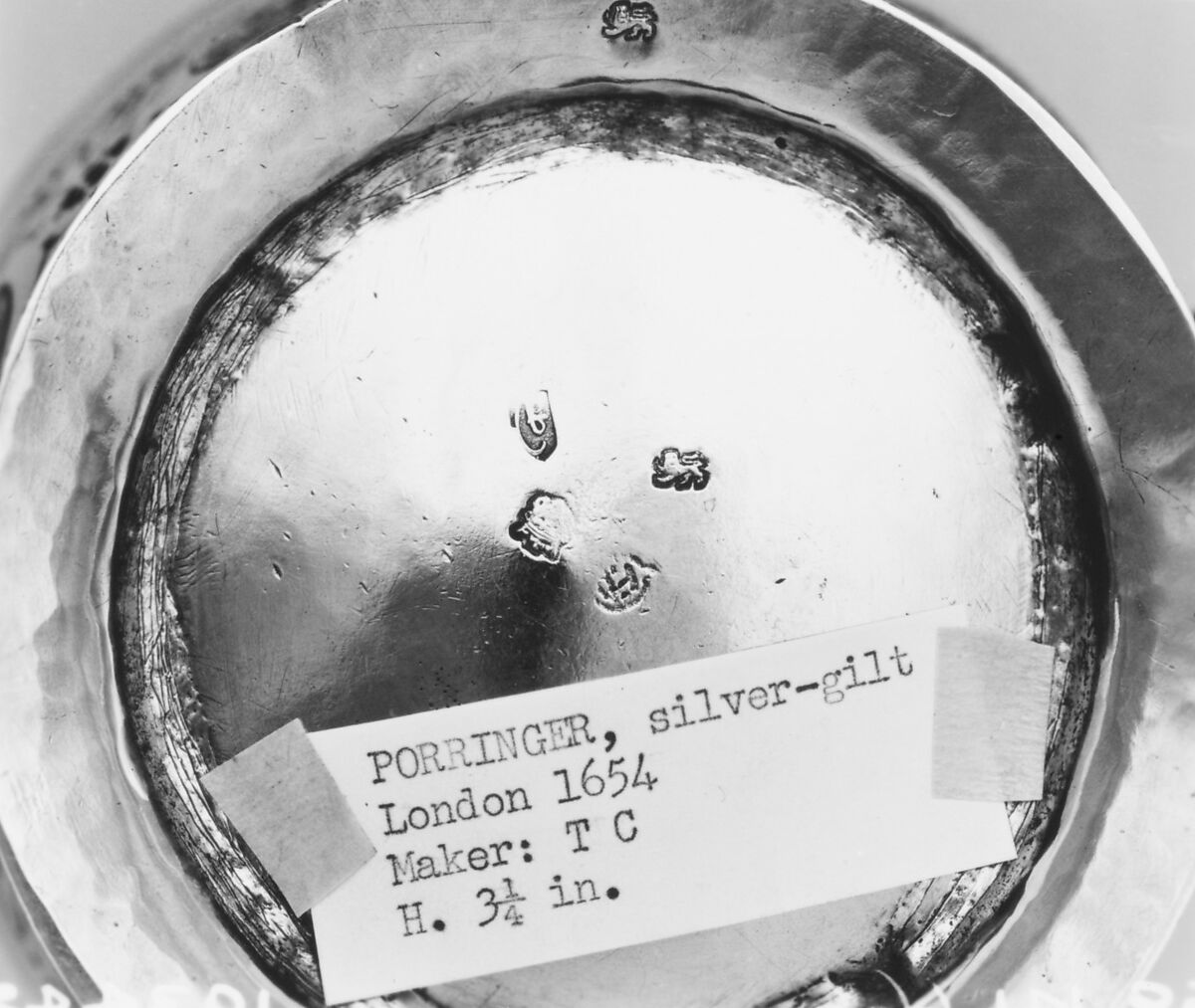 Two-handled bowl, T. G., London, Silver gilt, British, London