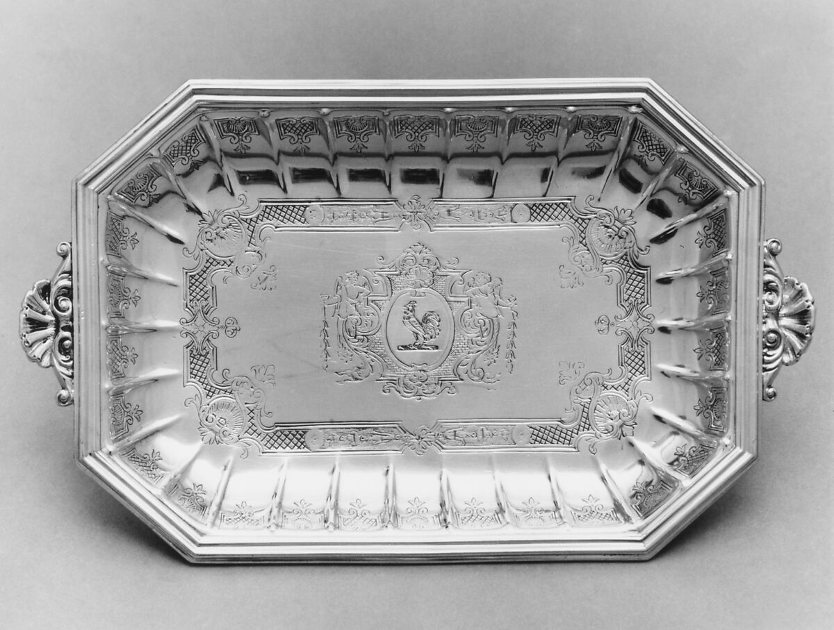Spoon tray, Paul de Lamerie (British, 1688–1751, active 1712–51), Silver, British, London