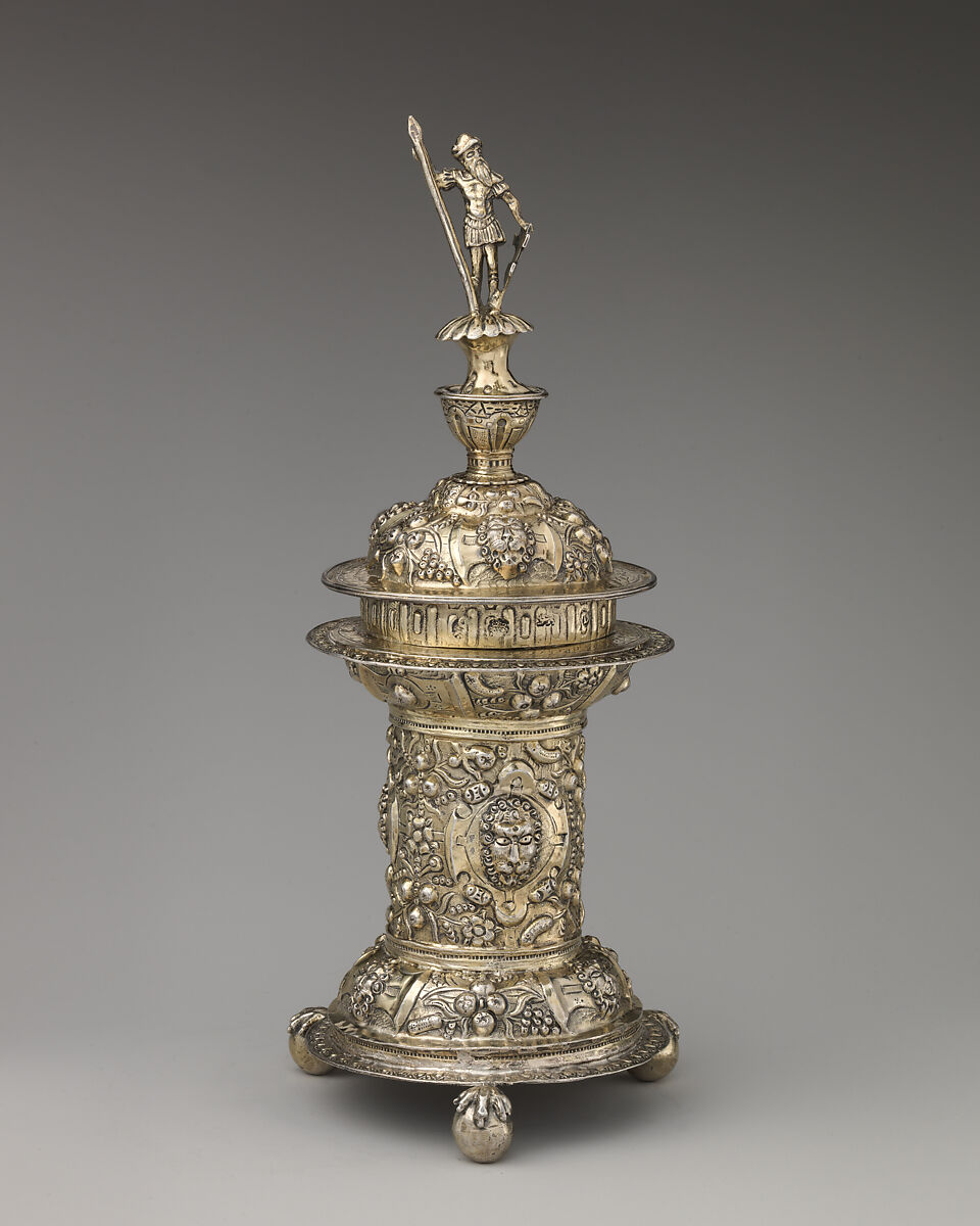 Standing salt, Silver gilt, British, London 