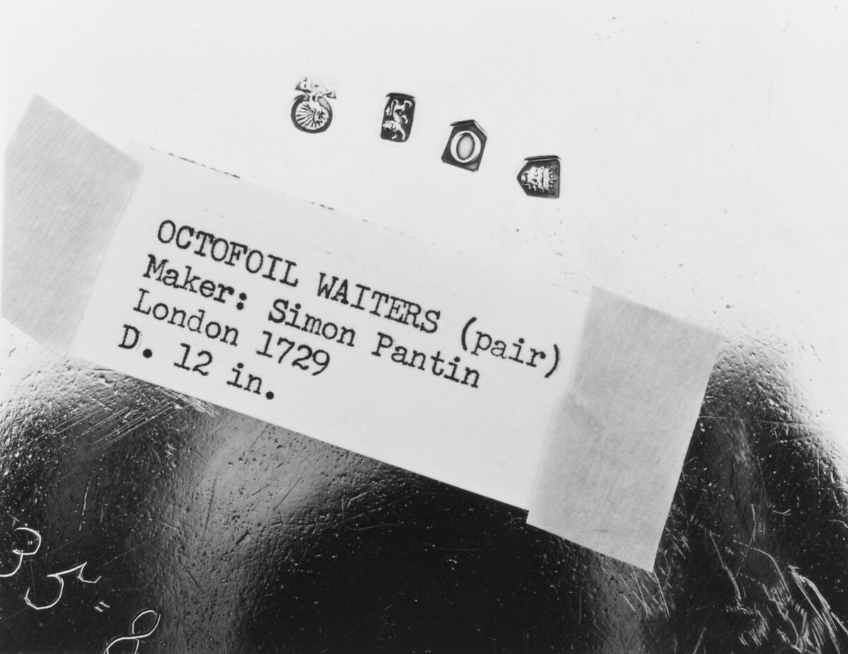 Pair of salvers, Simon Pantin II (entered 1729, died 1733), Silver, British, London