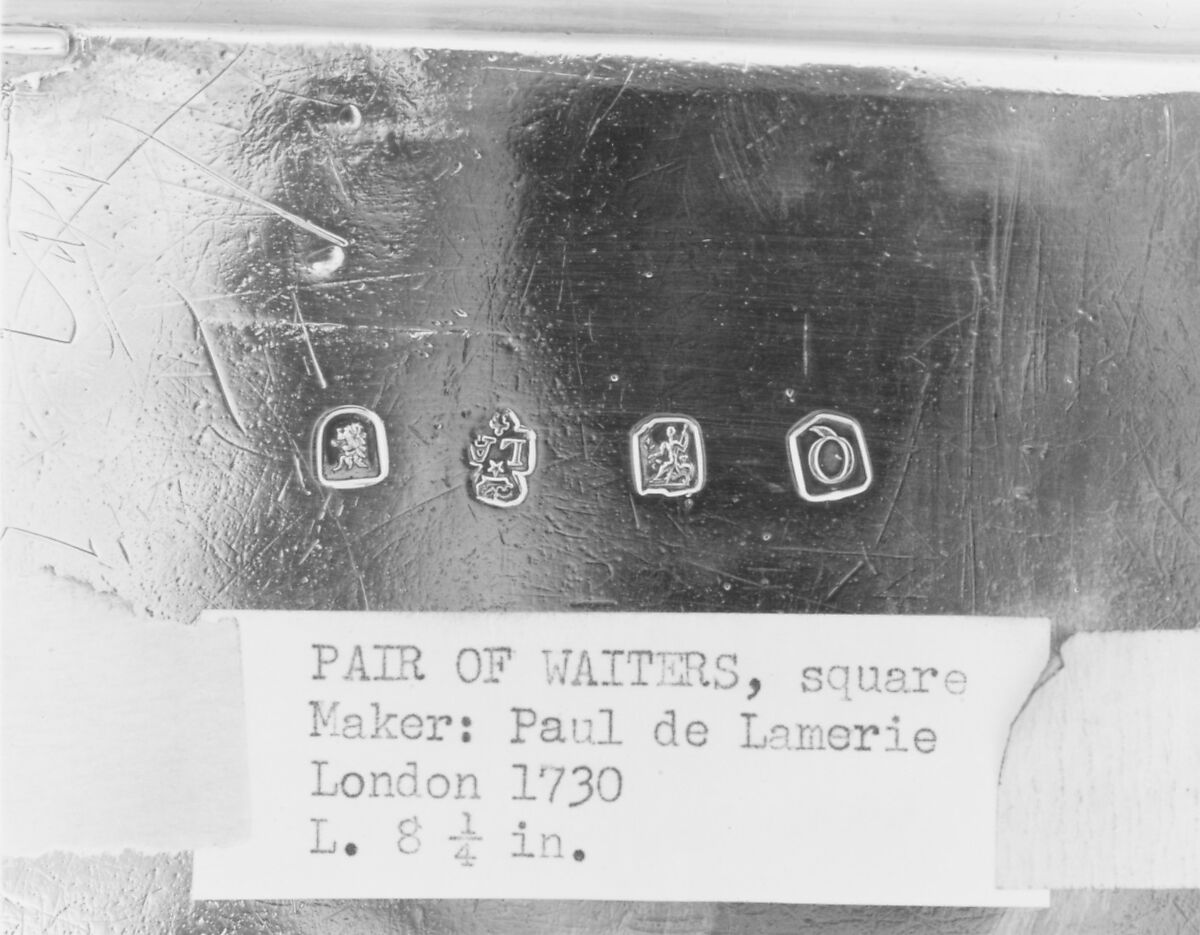 Salver (one of a pair), Paul de Lamerie (British, 1688–1751, active 1712–51), Silver, British, London