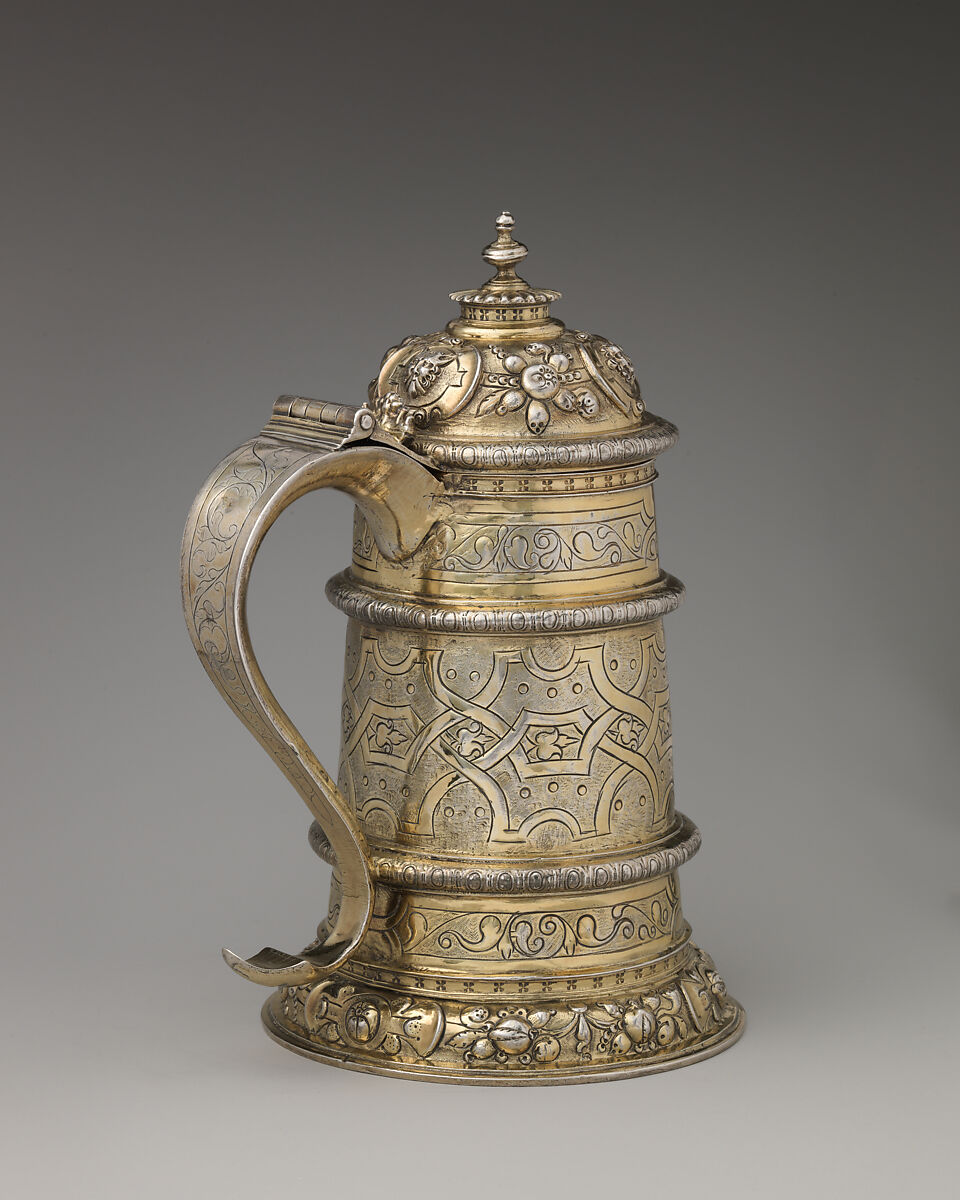 Tankard, John Harryson  British, Silver gilt, British, London