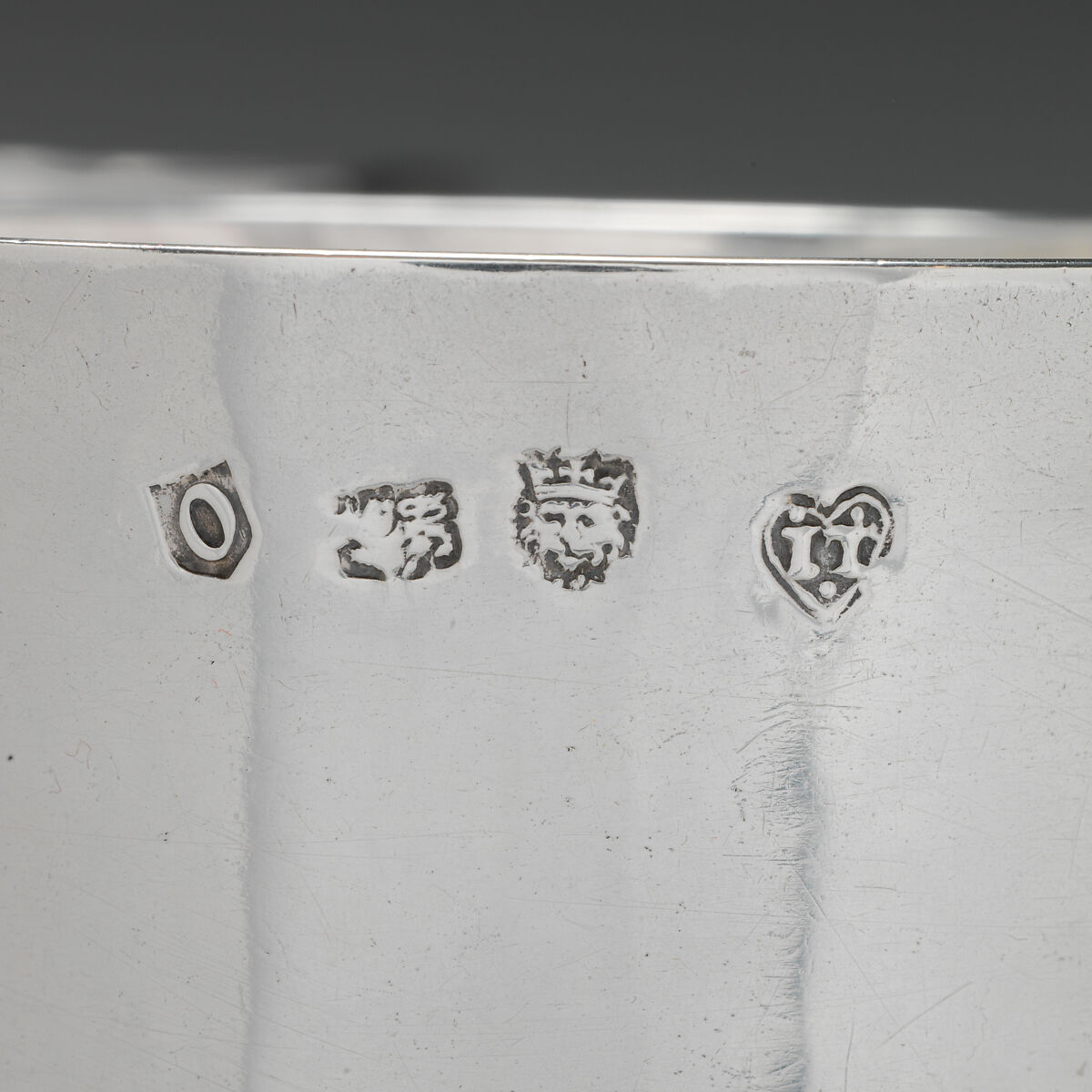 Communion cup (one of two), I T (British, active early-mid 17th century), Silver, British, London