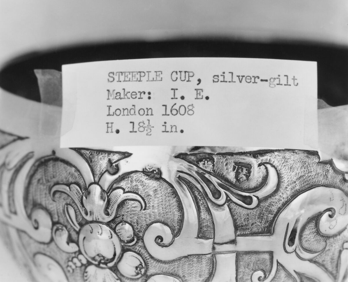 Steeple cup, Silver gilt, British, London and German, Nuremberg