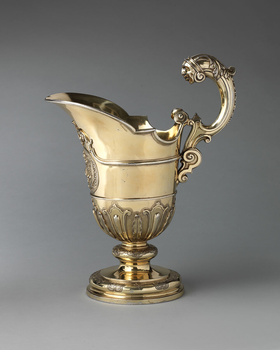 Ewer, Samuel Margas Jr. (British, active 1714–33), Silver gilt, British, London 