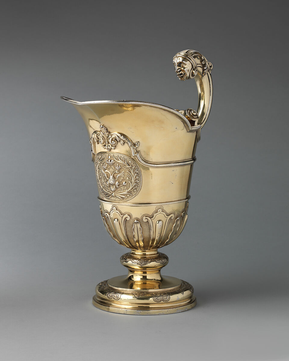 Ewer, Samuel Margas Jr. (British, active 1714–33), Silver gilt, British, London