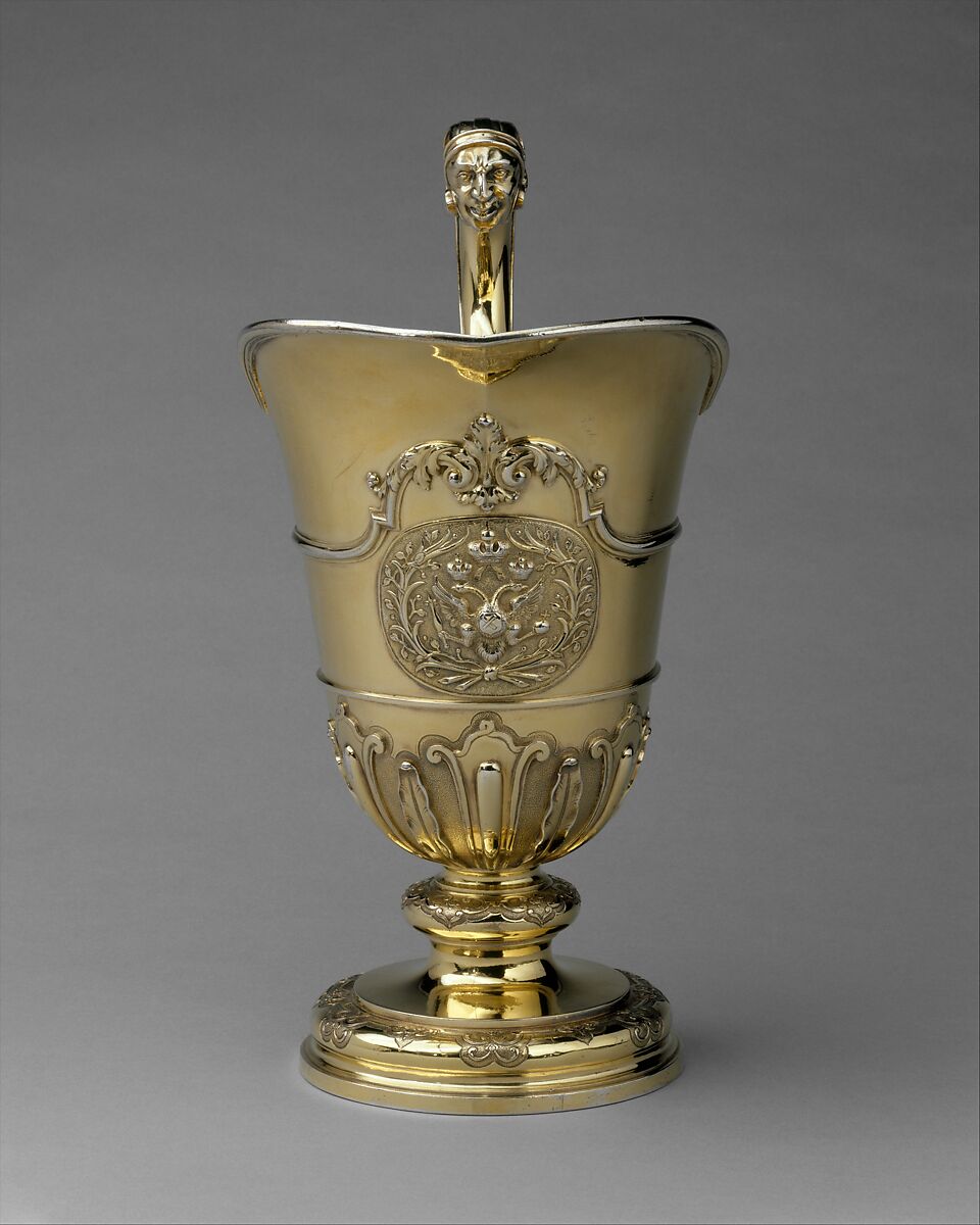 Ewer, Samuel Margas Jr. (British, active 1714–33), Silver gilt, British, London
