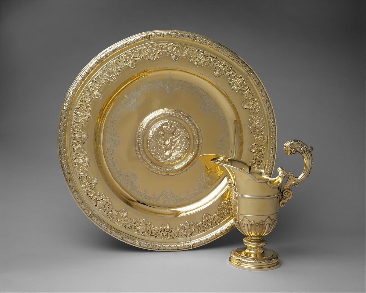 Basin, Samuel Margas Jr. (British, active 1714–33), Silver gilt, British, London
