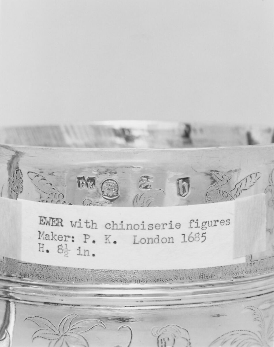 Ewer, P. K., London (ca. 1683–1686), Silver, British, London